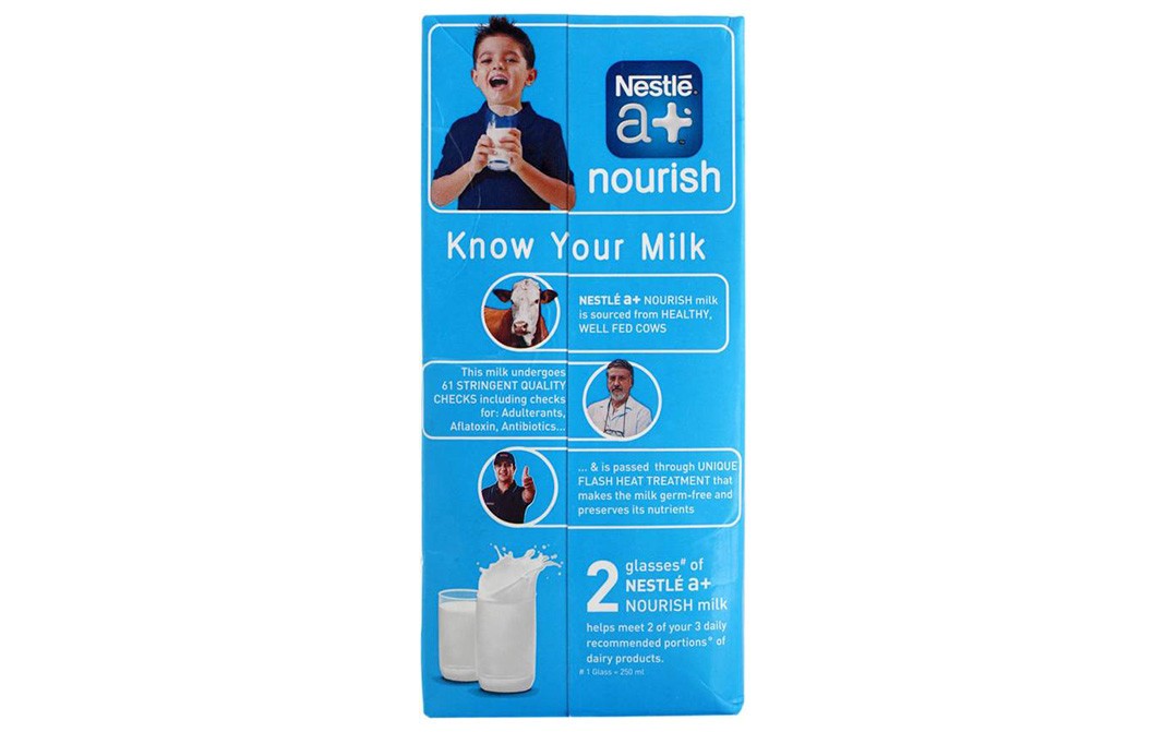 Nestle a+ Nourish Toned Milk   Tetra Pack  1 litre